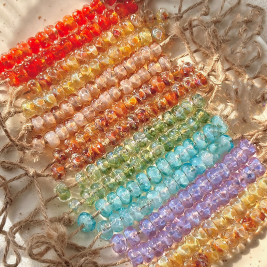 Glass Beads Water WaterTexture Double Layer Color Irregular Beads