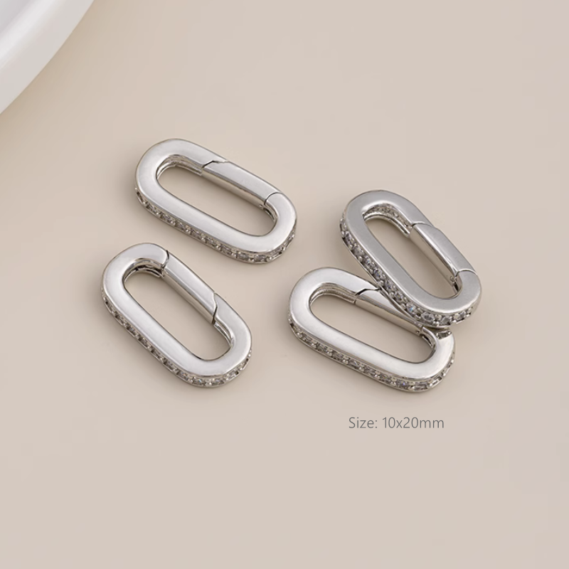 Color-Preserving Gold Gilded Round Oval Spring Clasp Jewelry Lobster Buckle Accessories